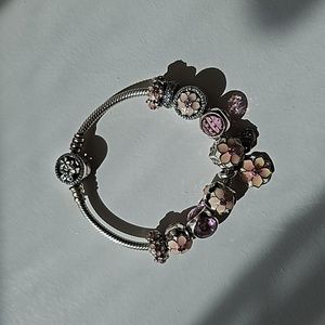 Pandora floral bracelet